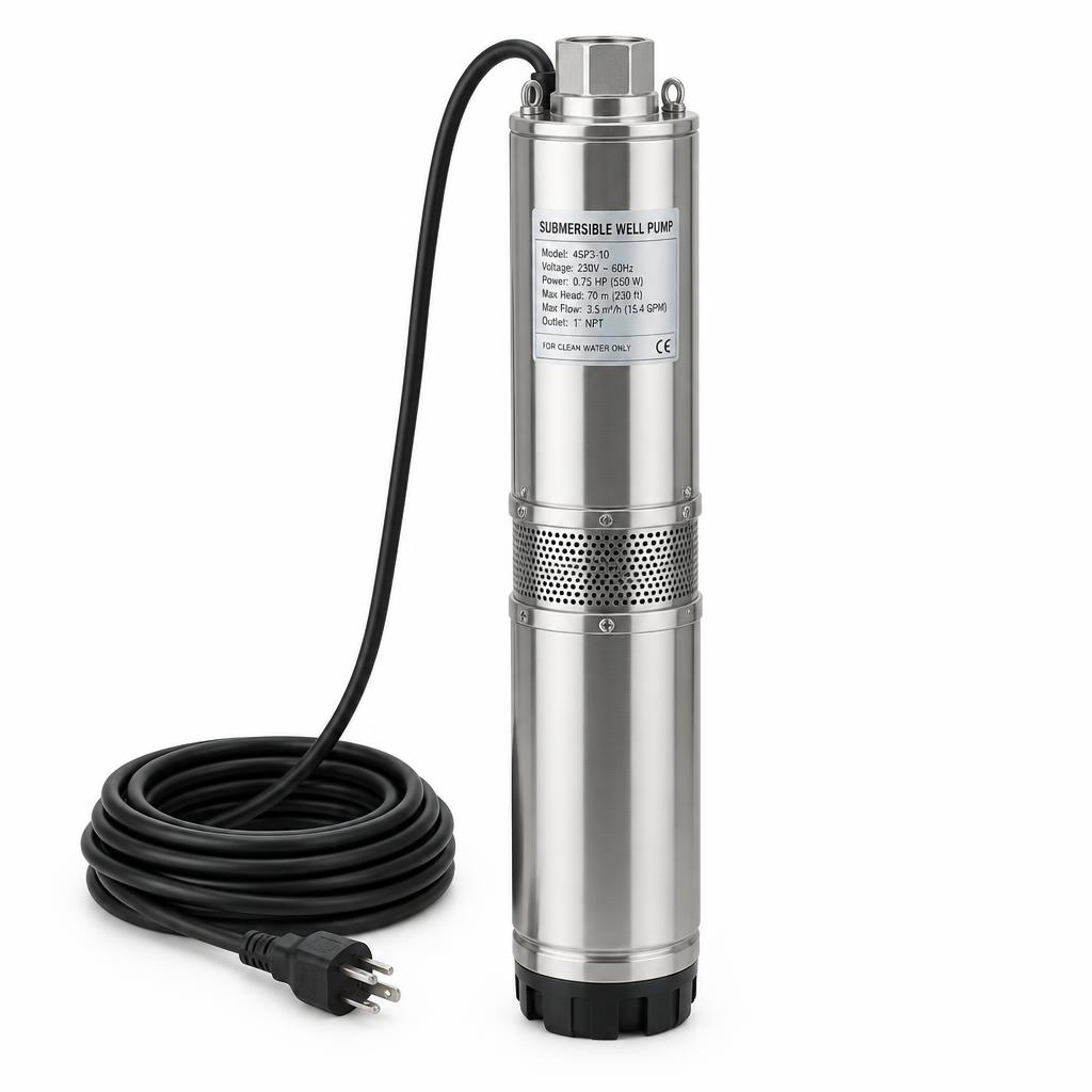 Bomba sumergible 0.75 HP