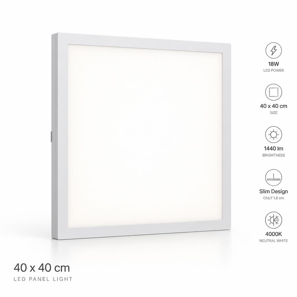 Panel LED 18W 40×40